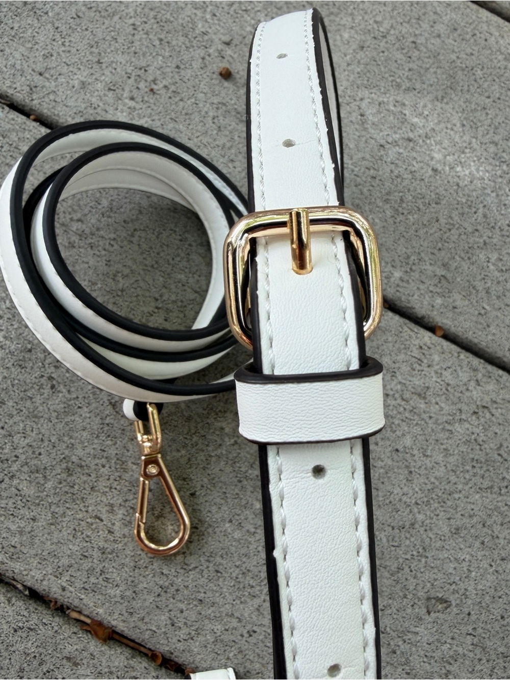 Michael Kors Small Connie Bright White Gray Camera Signature Logo Crossbody Bag - Picture 12 of 15